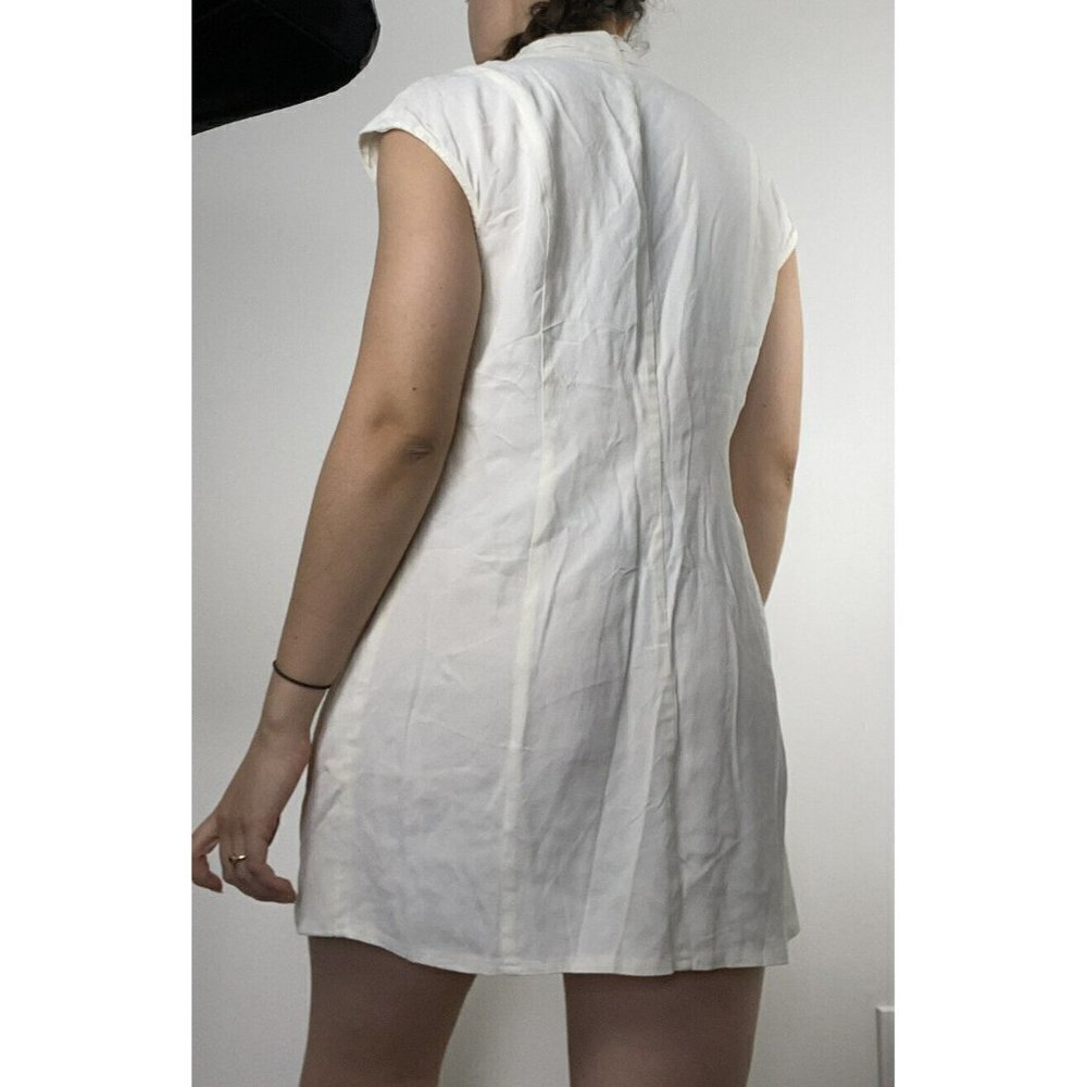 Vintage Laundry by Shelli Segal White Vest/Mini Dress Women's XS/Small Dress - Picture 2 of 5
